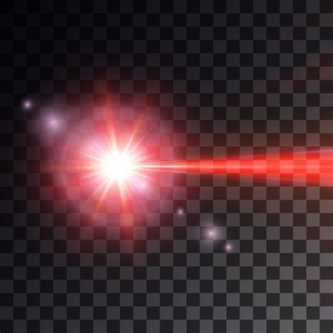 Premium Vector | Red laser beam on dark background