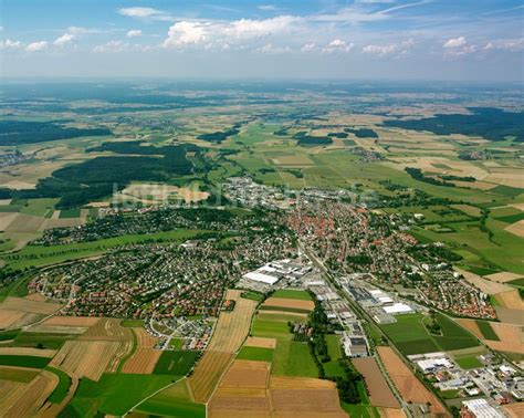 Biberach An Der Ri Von Oben Innenstadtbereich Am Stadtrand Mit