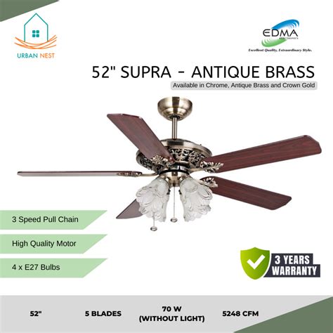 Jual Mt Edma Supra Kipas Angin Gantung Plafon Dekoratif Ceiling Fan