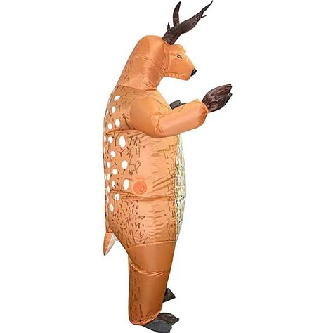 PRETYZOOM Inflatable Reindeer Costume – Funny Blow-Up Christmas Party ...