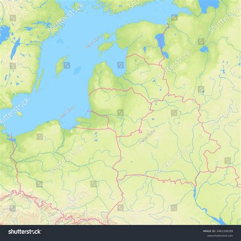 map of lithuania and surrounding countries
