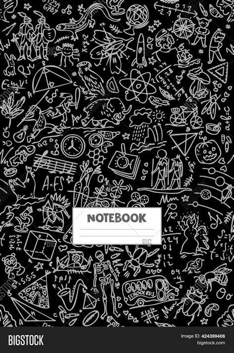 Traditional Notebook Cover Template Vector Background, 52% OFF