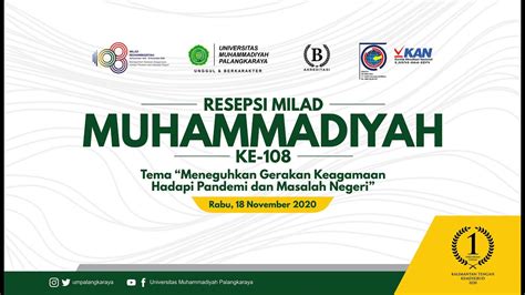 Resepsi Milad Muhammadiyah Ke Youtube