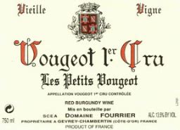 Domaine Fourrier Vougeot Er Cru Les Petits Vougeots Vieille Vigne