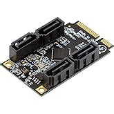 Amazon Cablecc Mini PCI E PCI Express To SATA 3 0 Dual Ports