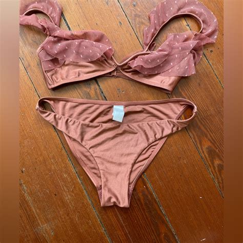 Zimmermann Corsair Off The Shoulder Ruffle Bikini Ru Gem