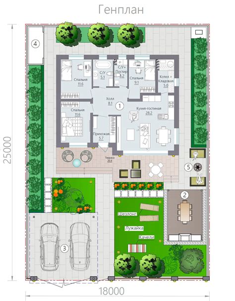 Одноэтажный дом D0876 Classic Beautiful House Plans House Plans