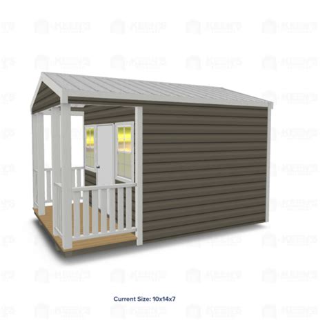 10x12 Shed w/ Porch - Keen's Buildings