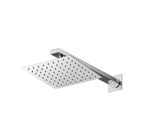 Ducha Cuadrada Slim Inox Con Brazo De 40 Cm 25 X 25 Cm Cuotas Sin