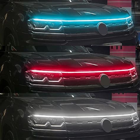 Cheap SEAMETAL Universal Car Hood Daytime Running Light Strip