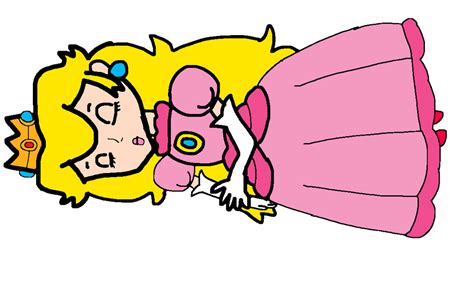 Super Mario Princess Peach Sleeping 2d By Joshuat1306 On Deviantart