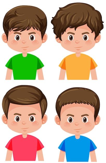 Conjunto De Personaje Masculino Vector Gratis