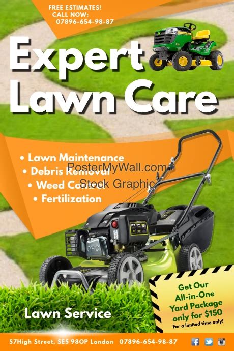 Lawn Care Service Poster Template Postermywall