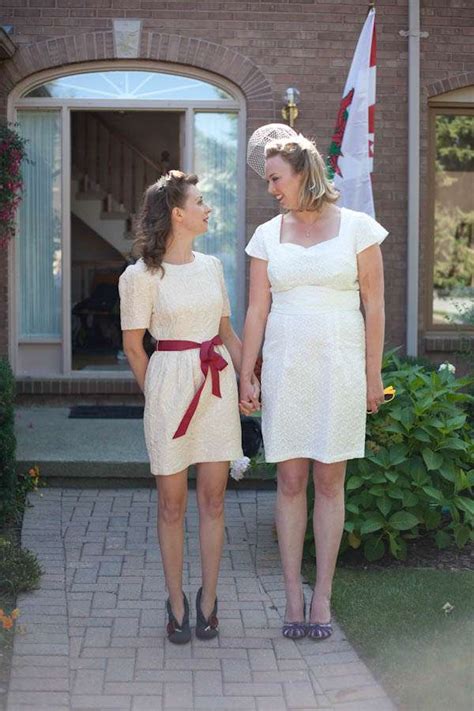 Destination Retro Lesbian Wedding Alexa Clarke Kent Photography