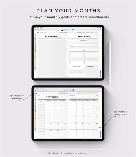 Free Goodnotes Calendar Template Ingrid Chryste