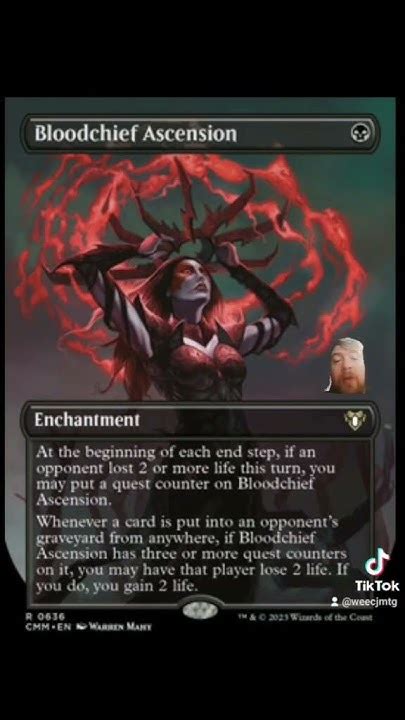 Bloodchief Ascension Mtg Commander Masters Youtube