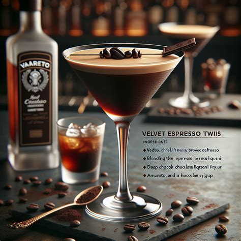 The Velvet Espresso Twist, Reinvented espresso martini with rich