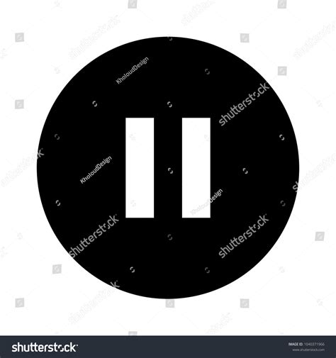 pause vector symbol stock vector royalty   shutterstock