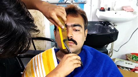 Indian Barber Face Shave With Shavette Asmr No Talking Youtube