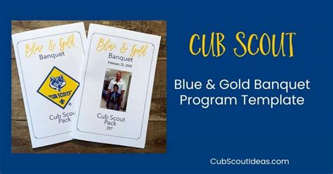 Cub Scout Blue & Gold Banquet Program Templates {Free}