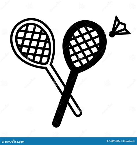 Ejemplo Plano Del B Dminton En Blanco Ilustraci N Del Vector