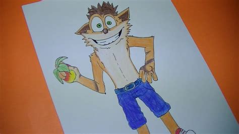 Como Dibujar Pintar A Crash Bandicoot Dibujando Y Pintando YouTube