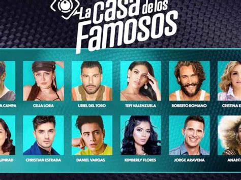 Eliminados De La Casa De Los Famosos Mx