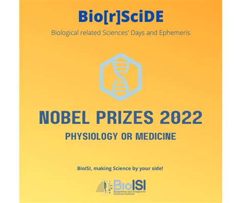 Bio[r]SciDE – Science Days and Ephemeris | Nobel Prize in Physiology or ...