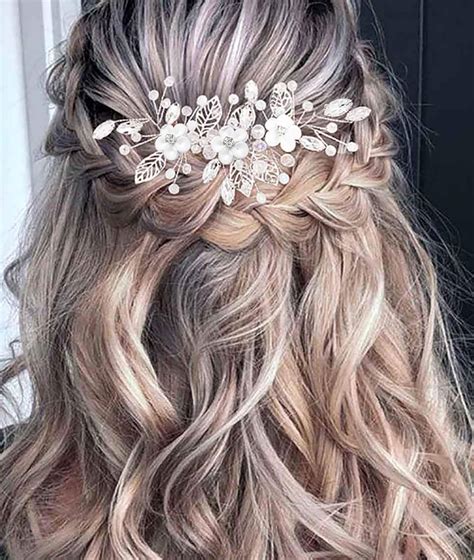 Brateuanoii Mariage Feuilles Vignes De Cheveux Fleurs De Mariage