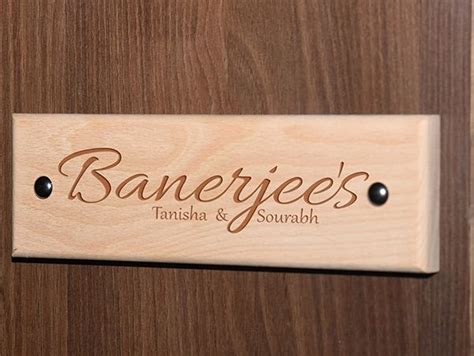 Buy Engraved Wooden Nameplates In Kolkata Order Online For Quick Delivery