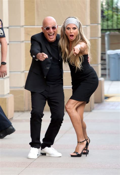 HEIDI KLUM and Howie Mandel Arrives at AGT Studio in Los Angeles 08/24