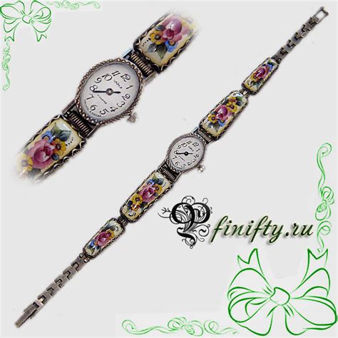 Часы с финифтью