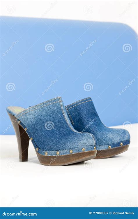 Denim Clogs Royalty Free Stock Photography Image 27009337