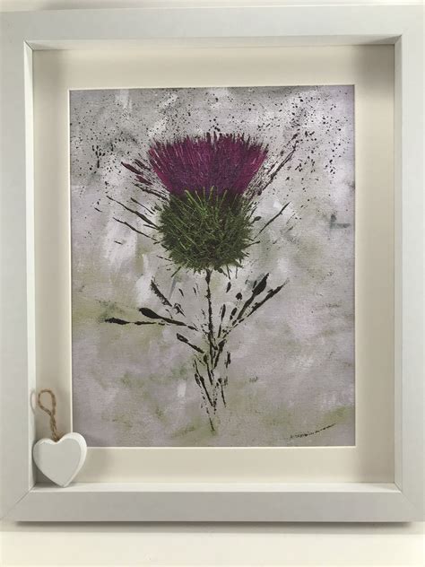 Scottish Thistle Print Scottish Art Print Contemporary Etsy