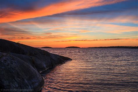 FOTOKONST NATUR SKÄRGÅRD Klippa skär vid havet skärgården Mats