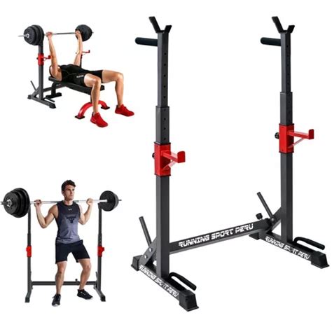 Rack Squat Premium Soporte Sentadilla Fondos Pecho Gym En Venta En