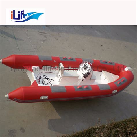 Ilife Ce Ft M Marine Rib Boat Rigid Fiberglass Inflatable Rubber