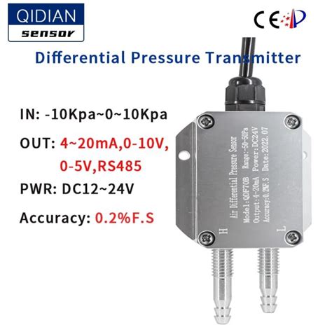 Differential Pressure Sensor 10Kpa 10Kpa Micro Differential Pressure