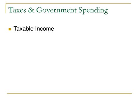 Ppt Taxes And Government Spending Powerpoint Presentation Free