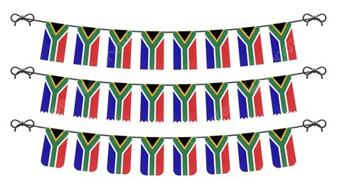 South Africa National Flag Isolated Transparent Design National Flag