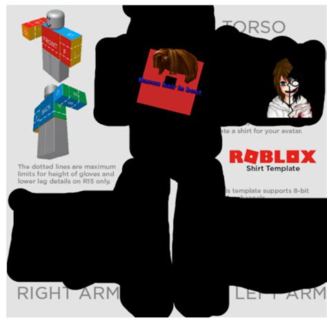 Roblox Hair Template Transparent - 2024 HairStyles Ideas