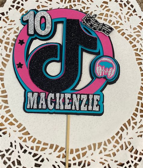 Tiktok Inspired Cake Topper Tik Tok Cake Topper Tik Tok Birthday