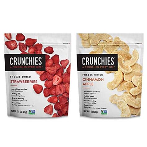 Amazon Crunchies Freeze Dried Fruits Strawberry Cinnamon Apple