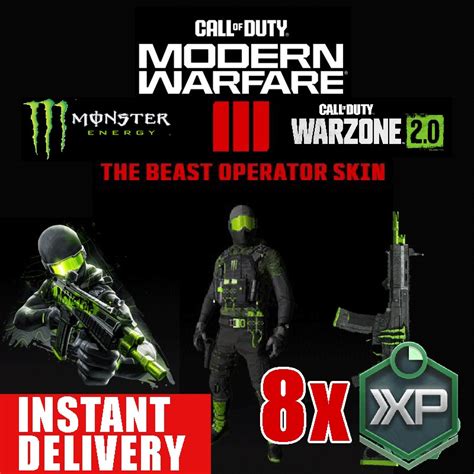 Call Of Duty Modern Warfare Iii Mw3 Warzone Monster Energy Beast