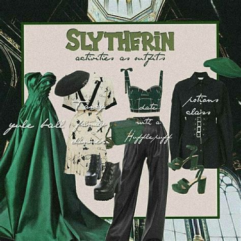 Pin By 𝓙𝓸𝓪𝓷𝓪 On Lookbook Slytherin Outfit Hogwarts Outfits