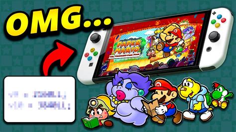 Huge Switch Secret Hiding Inside Paper Mario Ttyd Remake Youtube