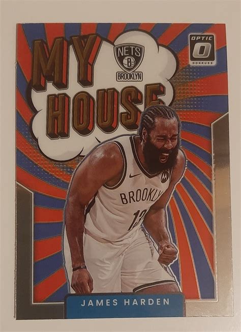 James Harden Donruss Optic My House Insert Brooklyn Nets Ebay