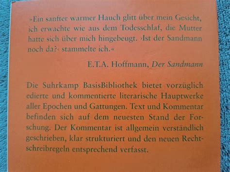 E T A Hoffmann Der Sandmann Kaufen Auf Ricardo