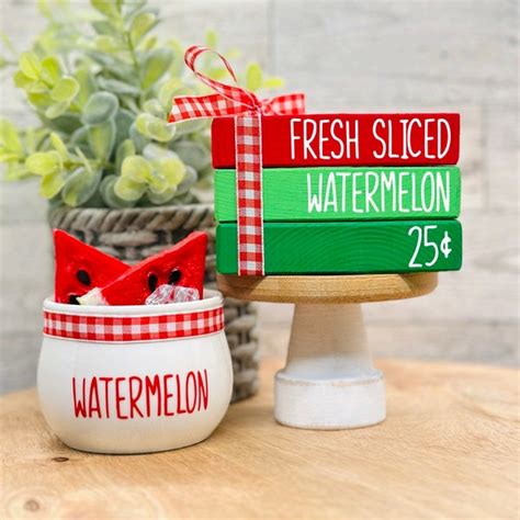 Watermelon Tiered Tray Decor Etsy