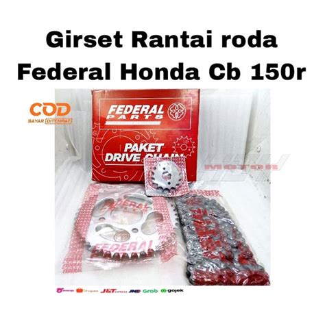 Jual Girset Gearset Gir Set Rantai Roda Federal Honda Cb 150r Cb150r